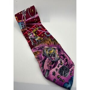 Saturn's Rangers Comic‎ Book Necktie Novelty Tie Menswear Colorful 90s